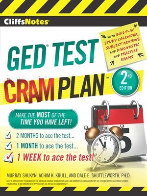 cover image of CliffsNotes GED Test Cram Plan